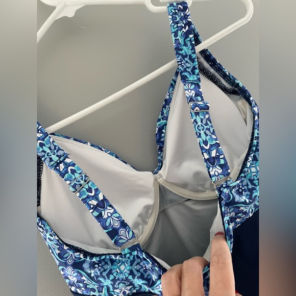 Never Worn Lands’ End Navy/Floral Tankini - Picture 6 of 7